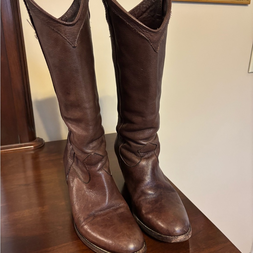 Frye Women's Brown Heeled Boots